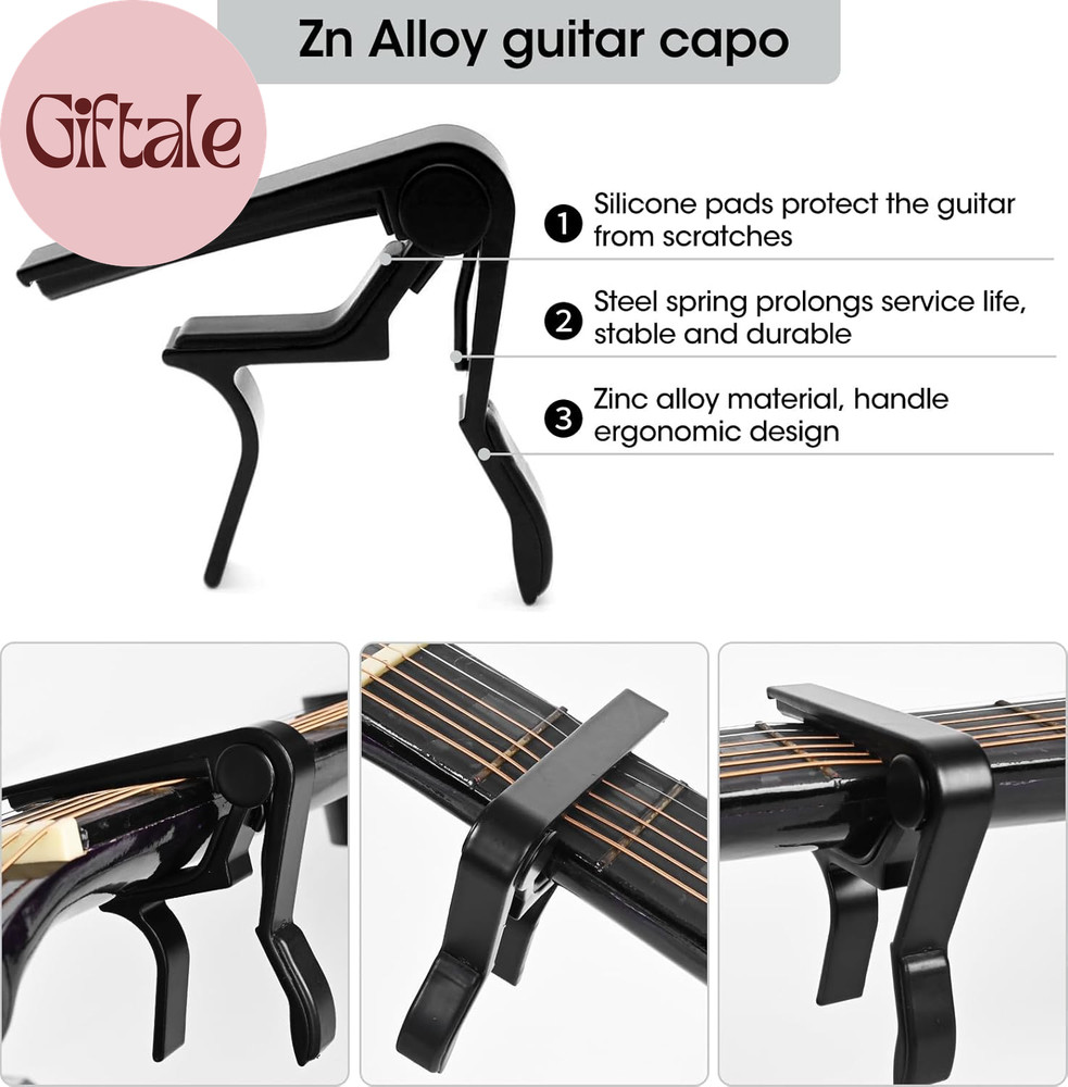 85PCS Guitar Accessories Kit, Include Acoustic Strings,Tuner,Capo,String Winder&