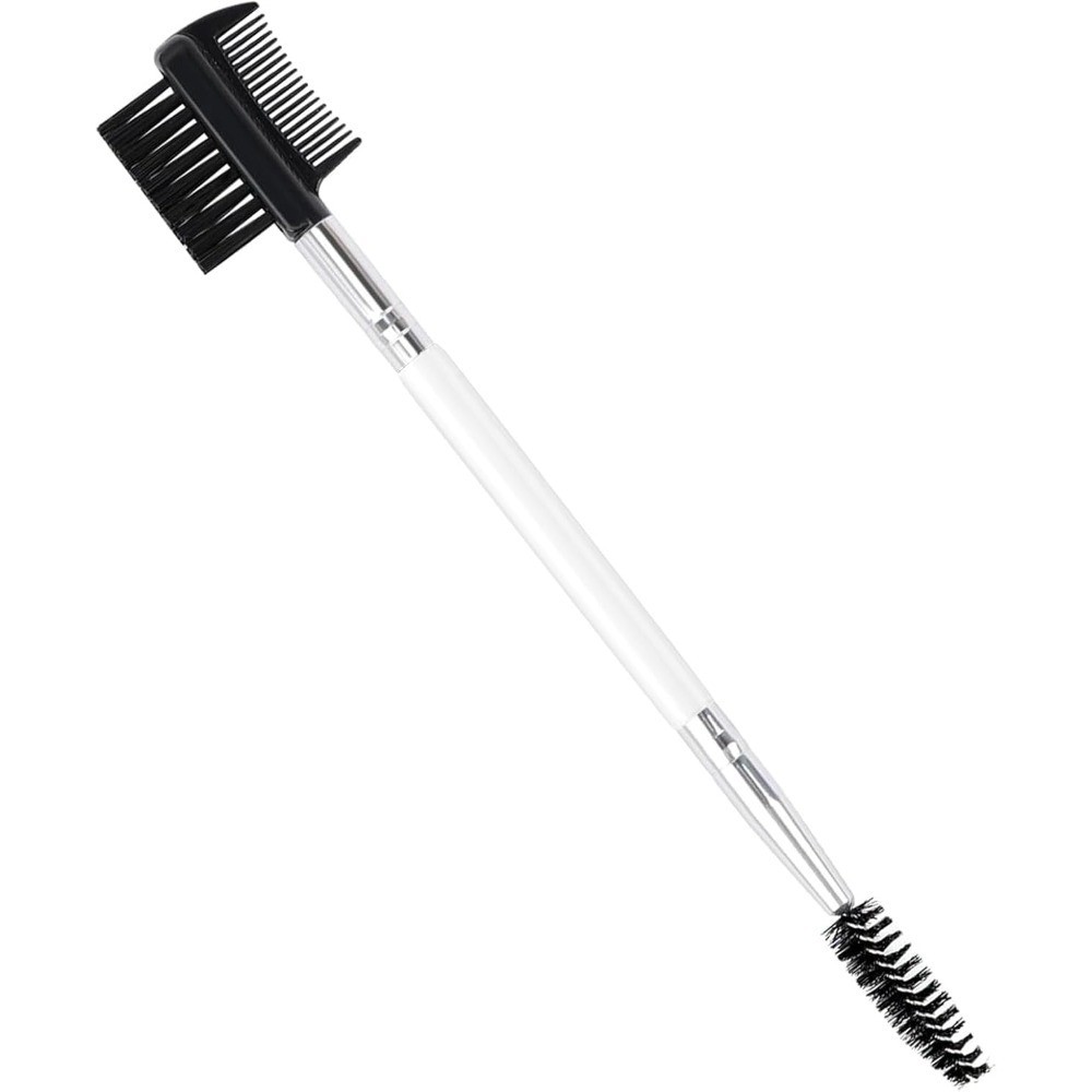 3 Head Eyelash & Eyebrow Comb Tool with 3 Spoolie Brushes for Separating Lashes