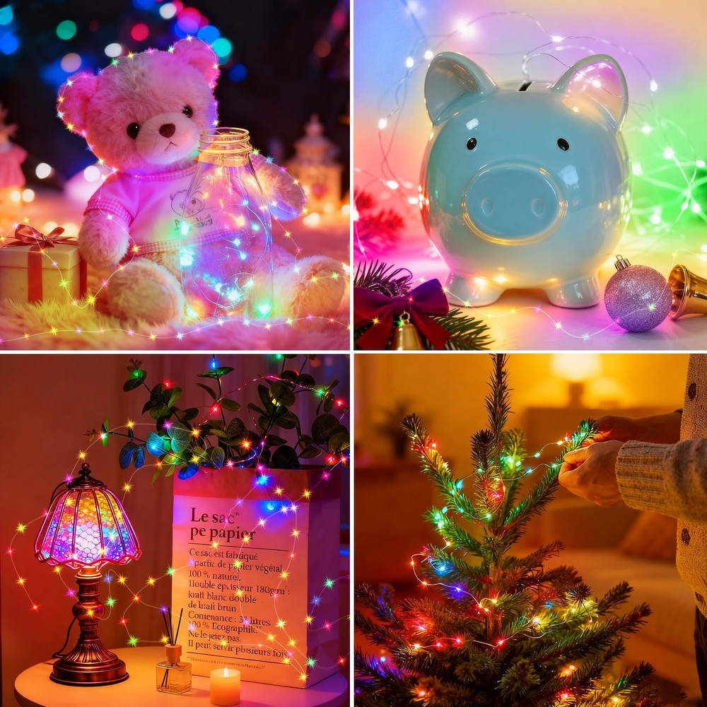 6 Pack Battery Powered Fairy Lights with Remote Control and Timer 8 Lighting ...