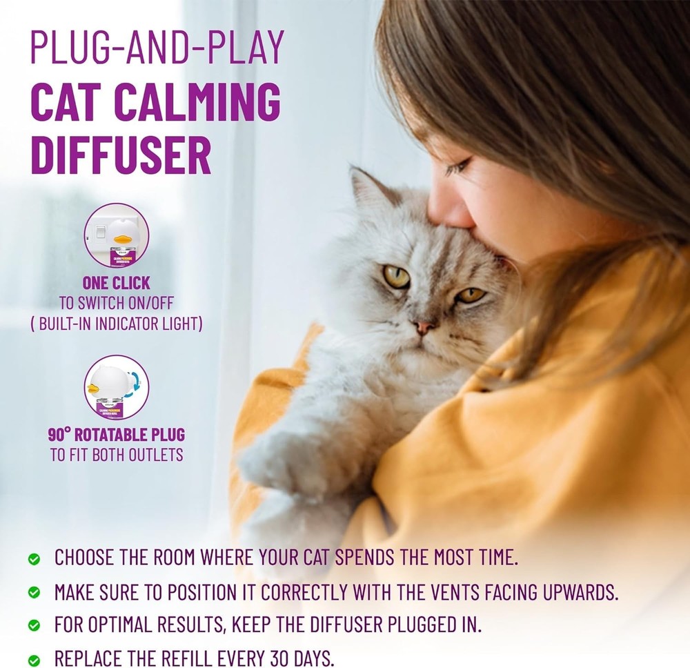 " Therapet MD Cat Diffuser for Cat Anxiety Relief, Cat Pheromones Calmi "