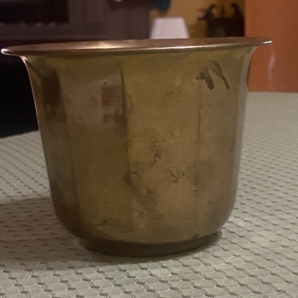 Brass Planter 3.75” H x 5” W