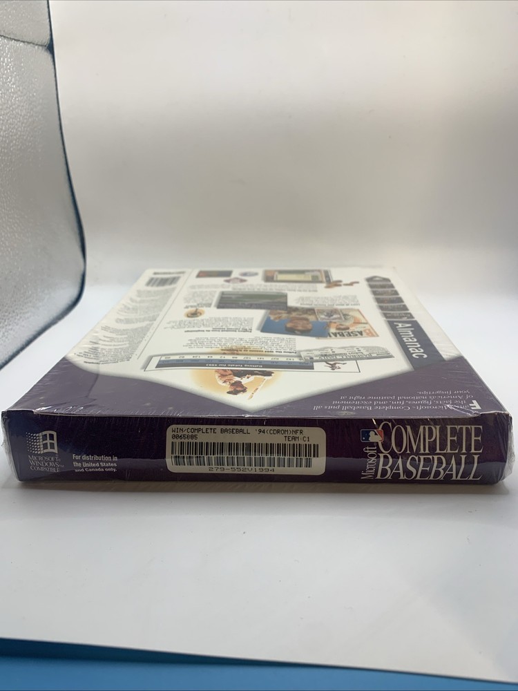 Microsoft Home COMPLETE BASEBALL PC CD-Rom SEALED! -1994-