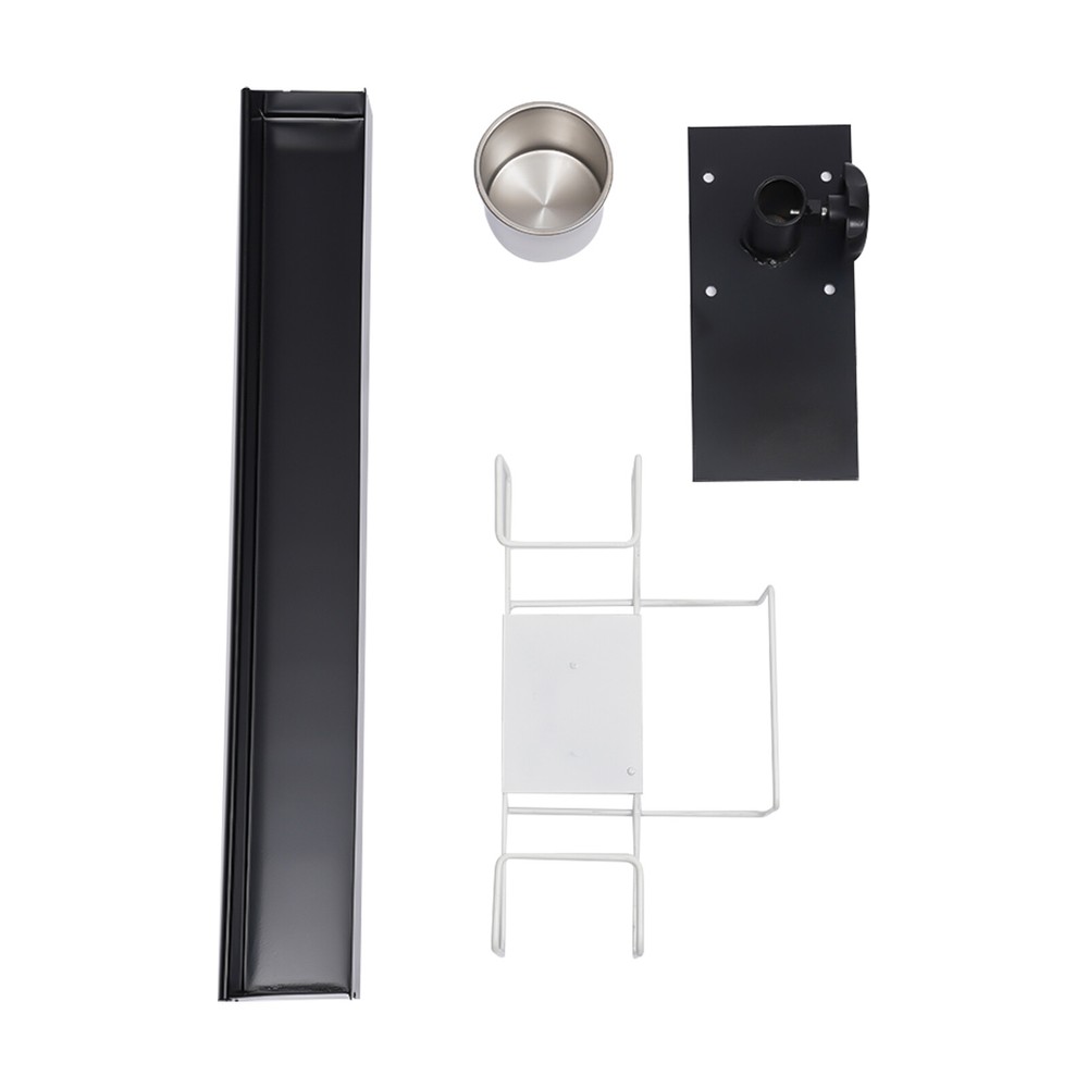 Tattoo Mobile Work Station Stand Fixed Desktop with a Removable Back Tray Black