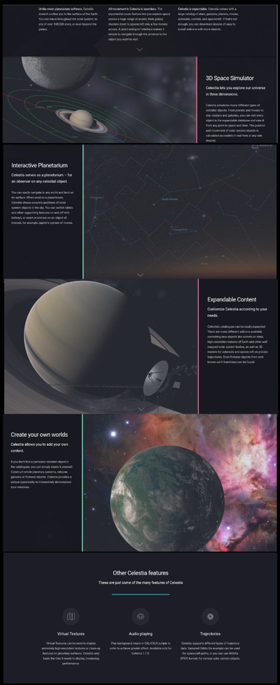 Celestia — real-time 3D visualization of space for Windows & macOS on CD or USB