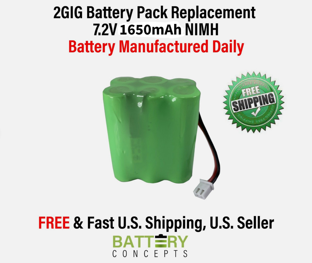 2GIG BATT1 Ni-MH Battery Pack Replacement for Security Control Panel