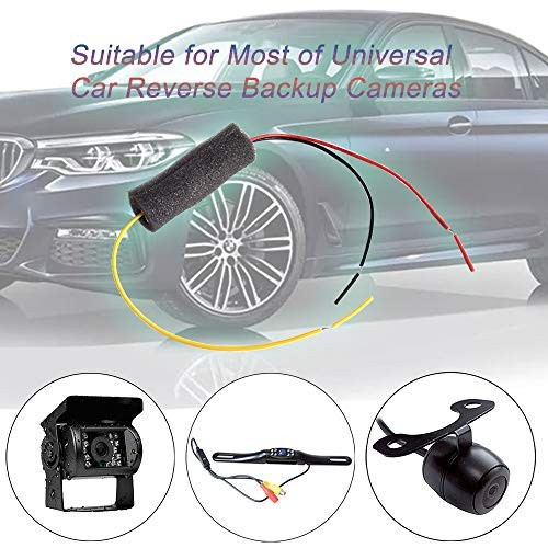 Car Backup Camera Filter, Auto 12V DC Power Rectifier for Reverse Camera Anti