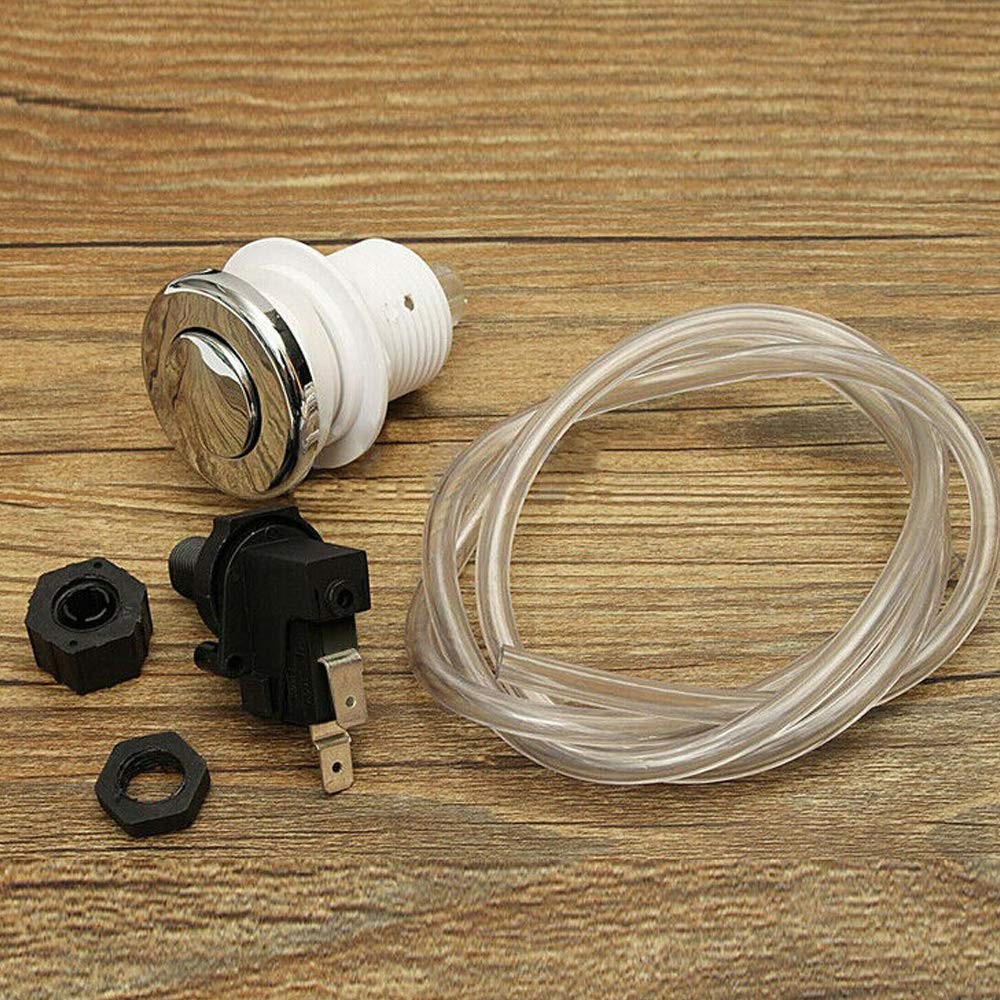 WSDMAVIS 1 Set Pneumatic Switch for Garbage Disposal 16A On Off Push Button...