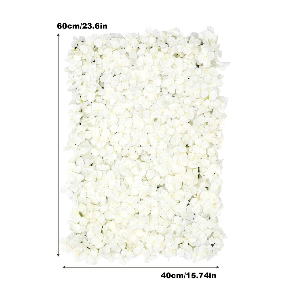 20PCS Artificial Wedding Silk Flower Wall Decor Background Backdrop Wall Decor