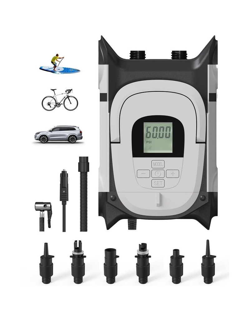 Paddle Board Pump with Auto-Off Function for Inflatable SUP and Boat, 22PSI P...
