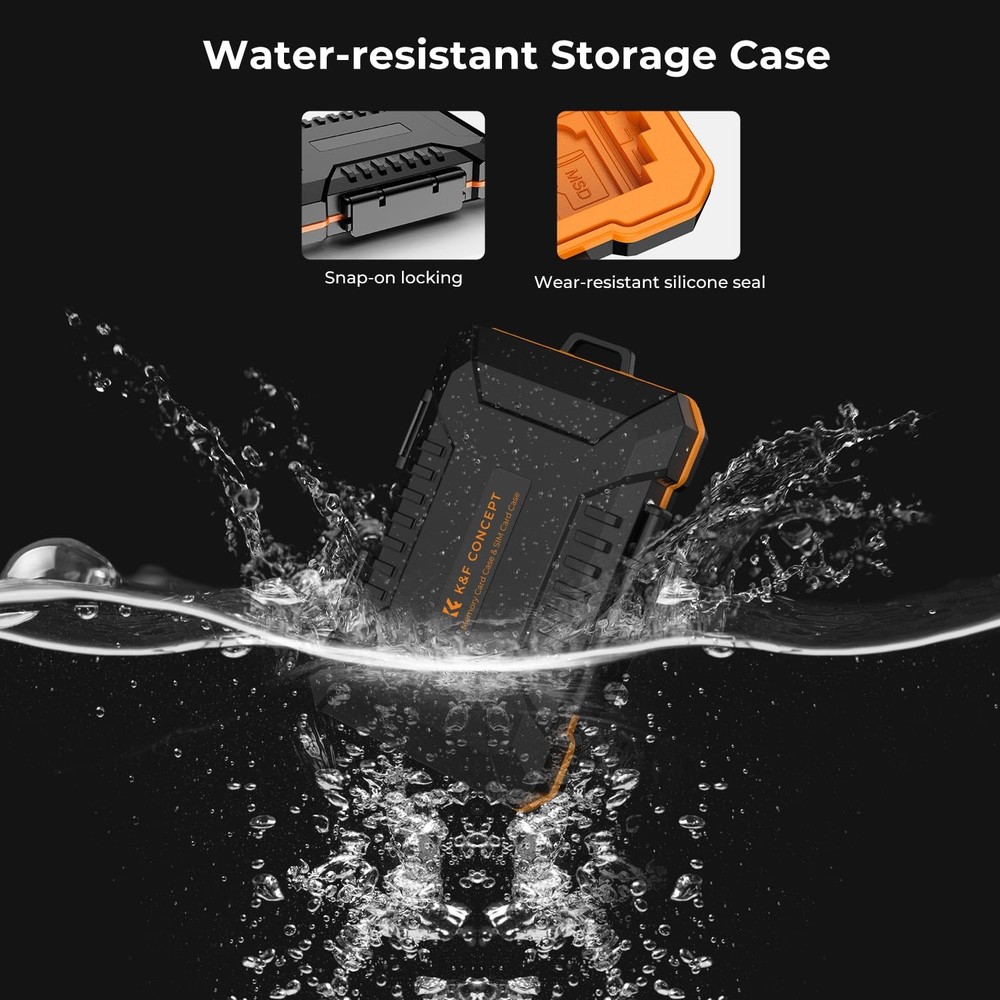 29 Slot Memory Card Case, Carrying Case for SD, CF, CFexpress, Micro SD, Nano...