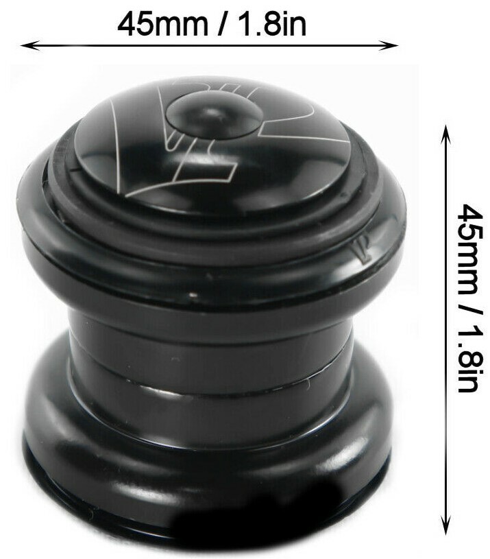 VP VP-A88 Threadless Headset 1 1/8" Standard 28.6 Steerer 34mm Stack Complete