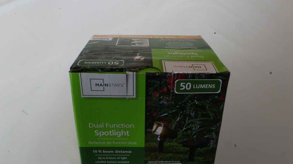 Solar Powered LED Dual Function Landscape Spotlight, 50 Lumens