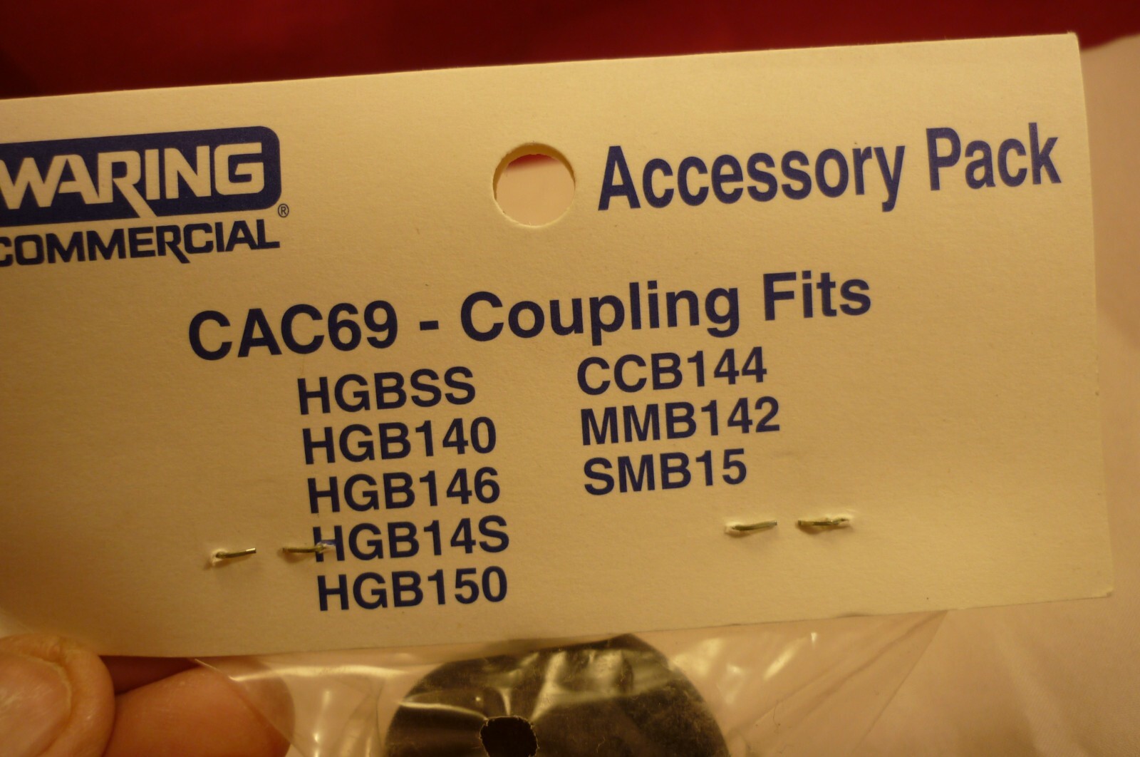WARING CAC69 COMMERCIAL BLENDER COUPLING 2PC. HGBSS HGB140 HGB150 SMB15 CCB144