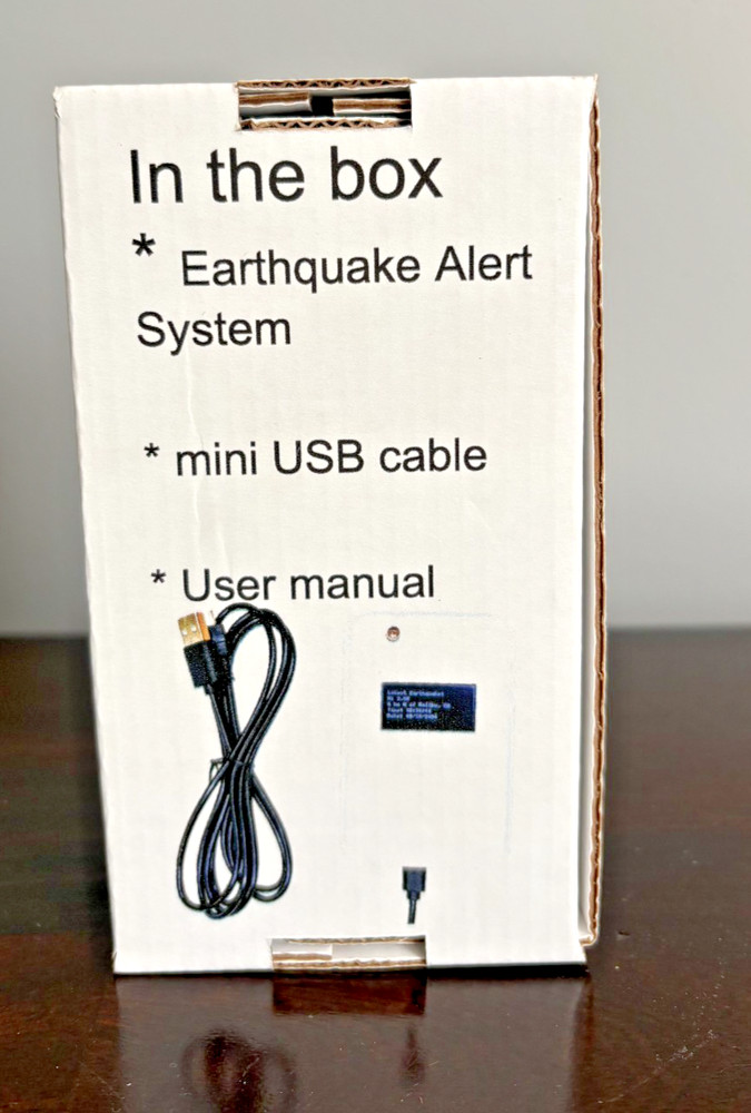 Earthquake Alert System device for California NEW