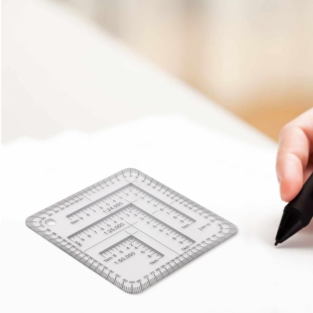 Lightweight 7cm Coordinate Ruler for Geographical Learning Applications