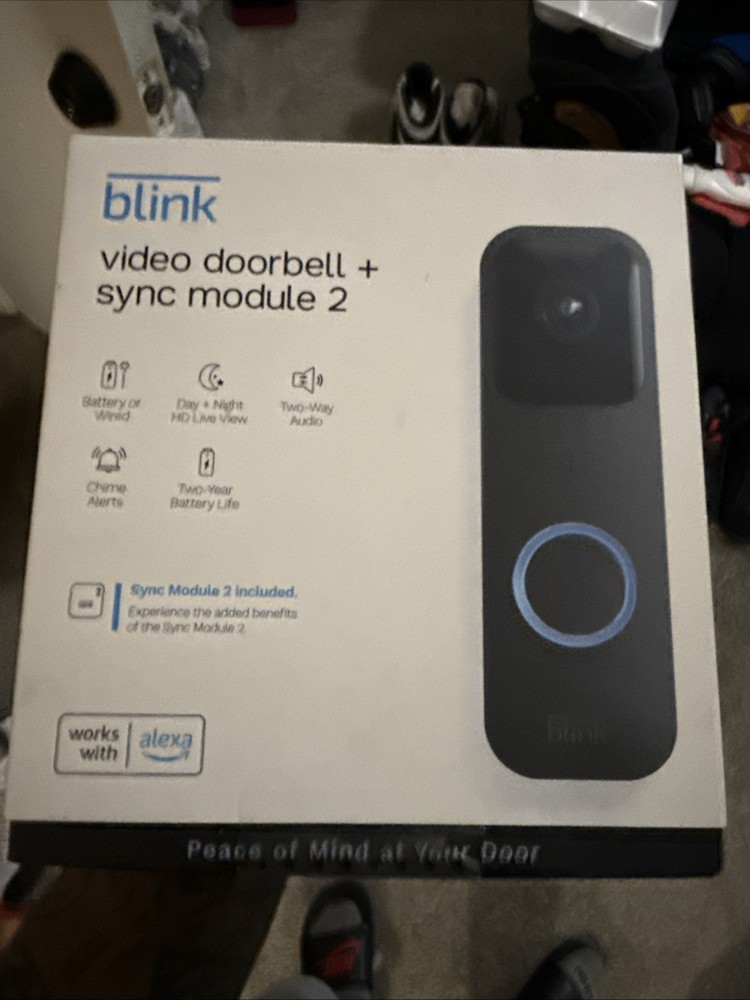 Blink Video Doorbell - Black (System)