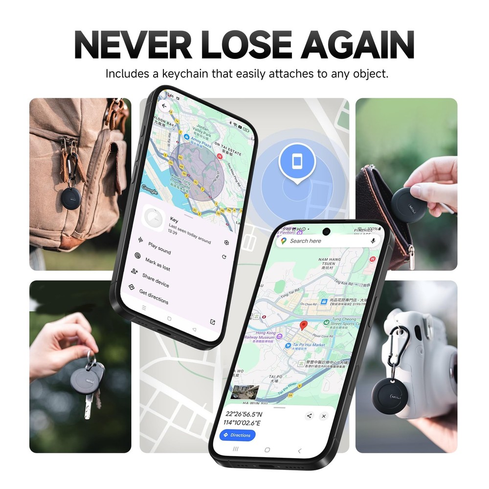 MiTag Bluetooth Tracker for Android, Google Certified Key Finder/Luggage Trac...