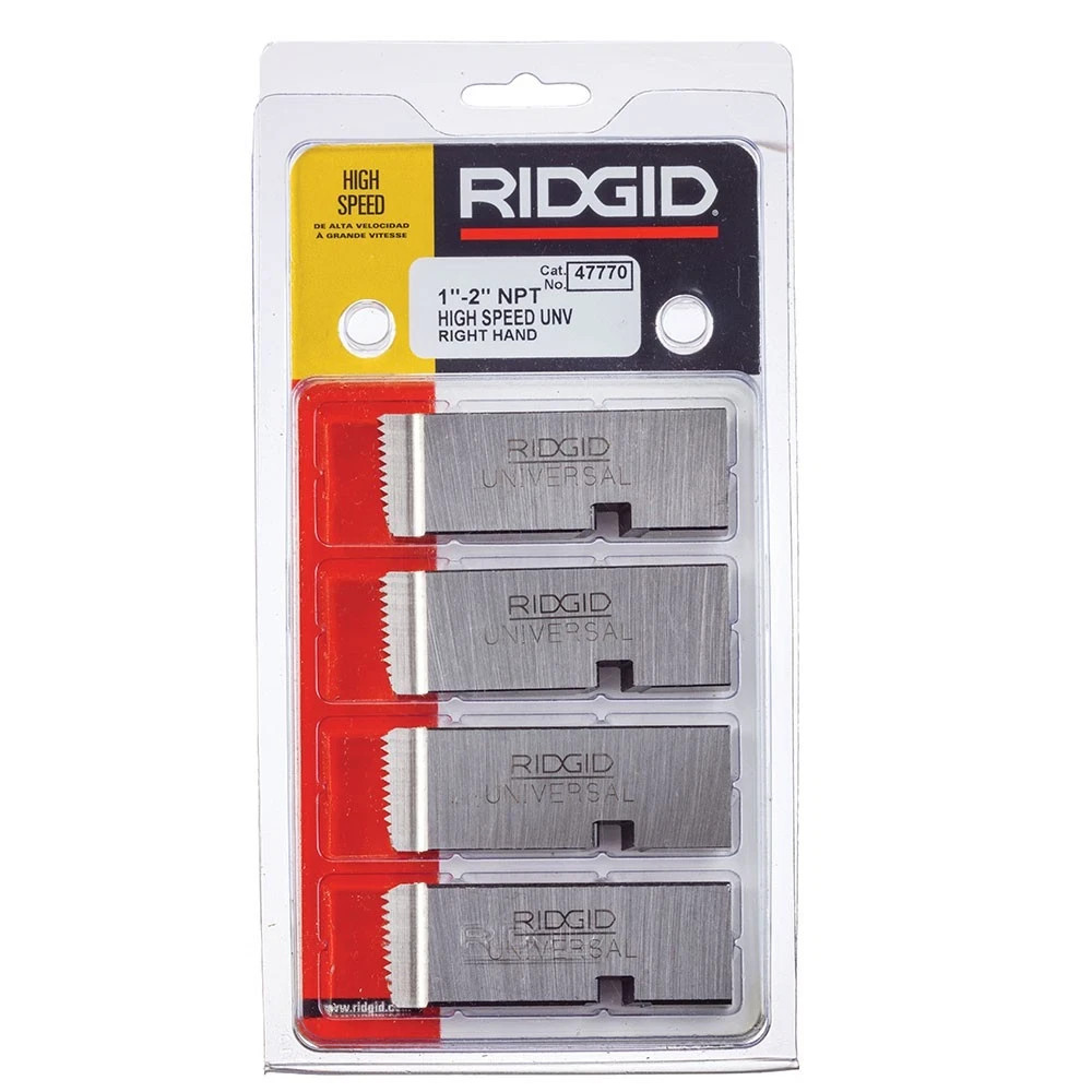 Ridgid 47770 1" - 2" - 11 1/2 NPT Universal Dies High Speed RH