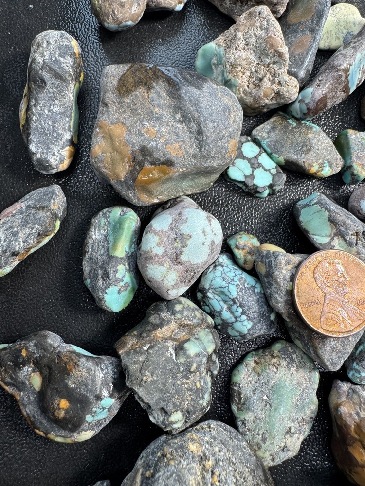 One Pound stabilized Turquoise small nuggets assorted mine free shipping