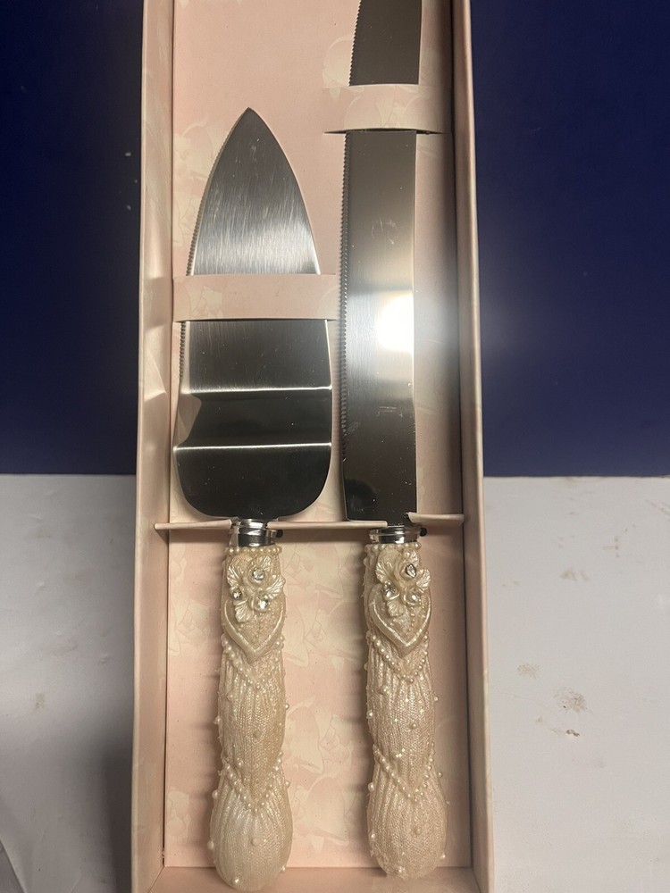 Wedding Cake Knife And Server Set
