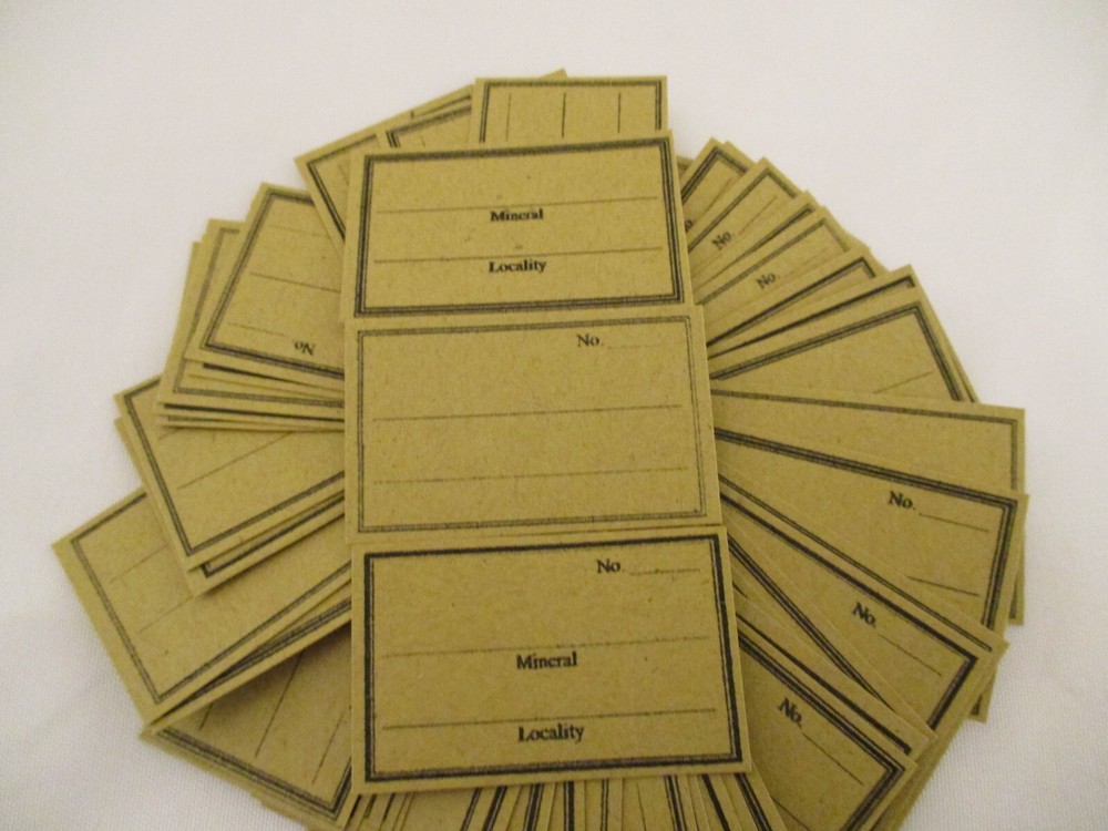 50-Mineral Identification Labels E6310
