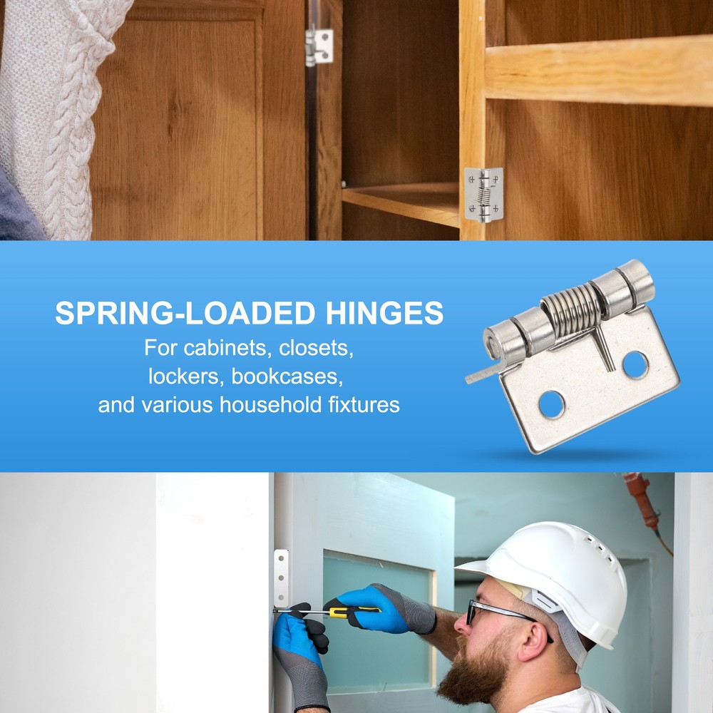 4 Piece Spring Hinges 1\" for Doors with Automatic Closing