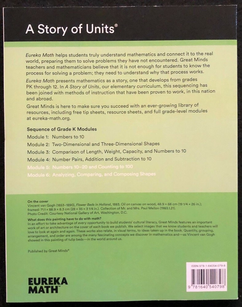 Kindergarten - EUREKA MATH - MODULE 5 & 6 (Student Workbook) (2018, Great Minds)