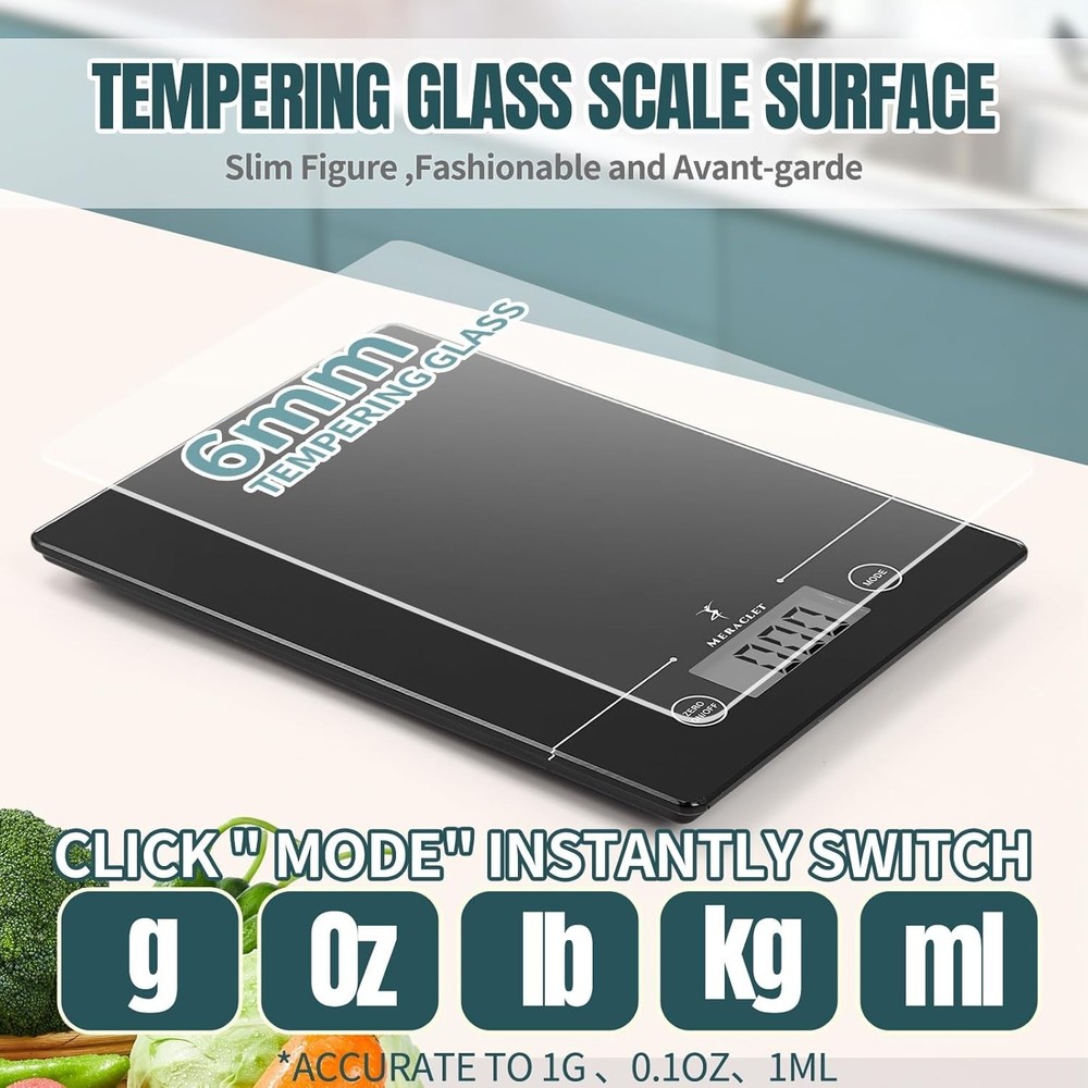 Digital Scale Stylish Design Extra Large LCD Display