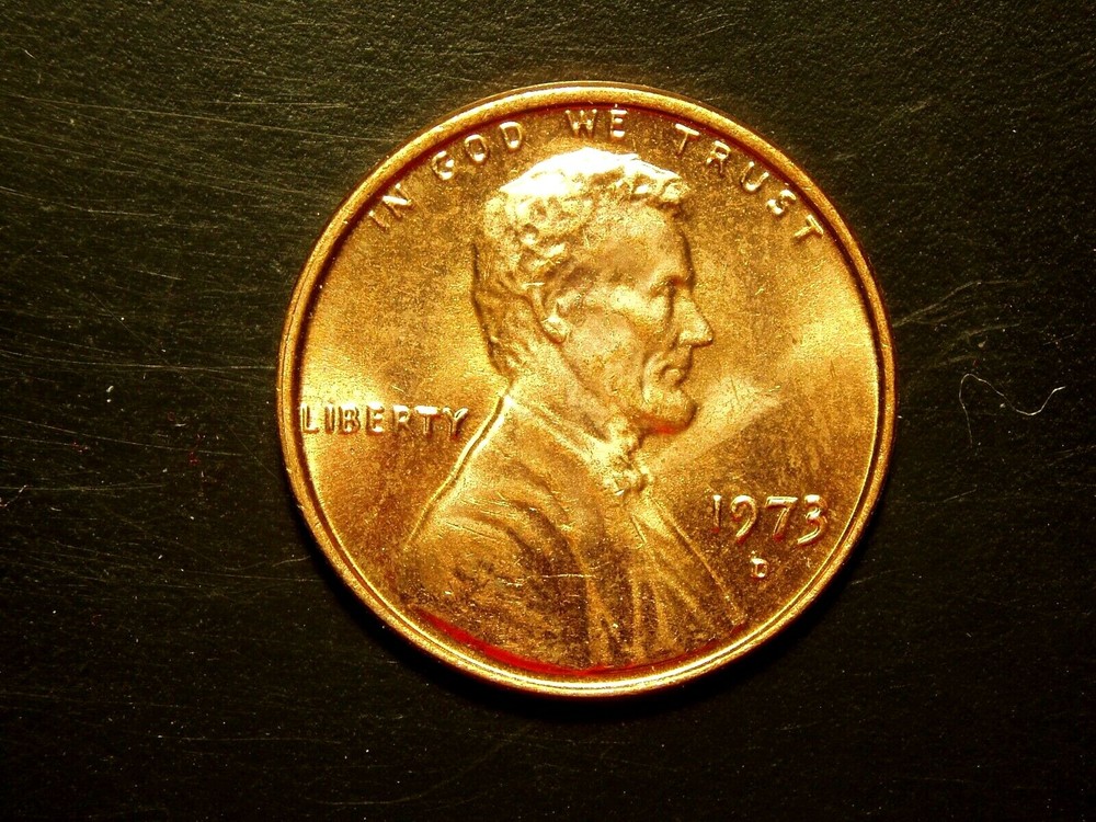 1973-D ONE UNC LINCOLN MEMORIAL CENT #4