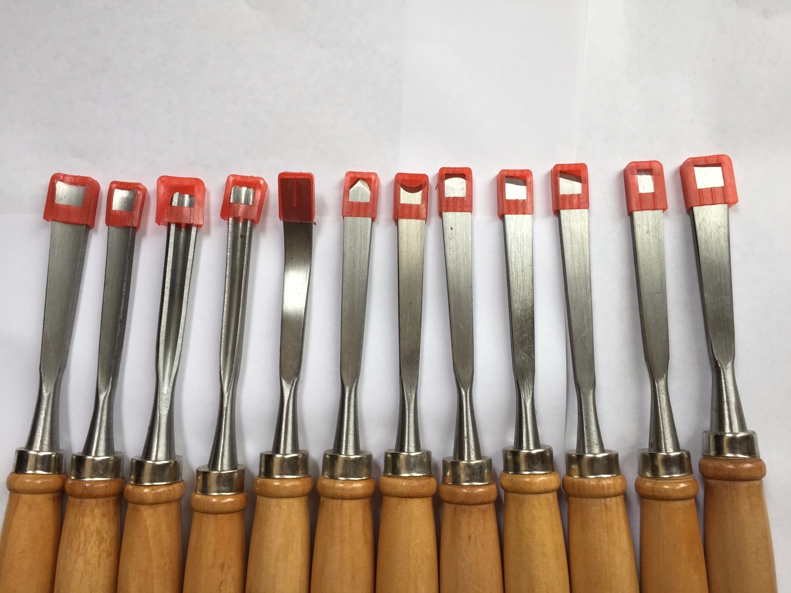 New 12pc 8" Professional Wood Carving Chisels High Quality - Hardware Tool