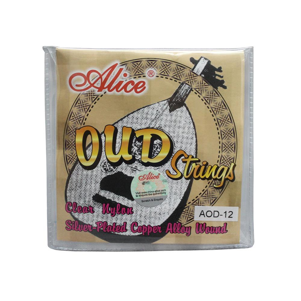 10Sets Alice OUD Strings UD Strings Clear Nylon Silver-Plated Copper Alloy AOD12