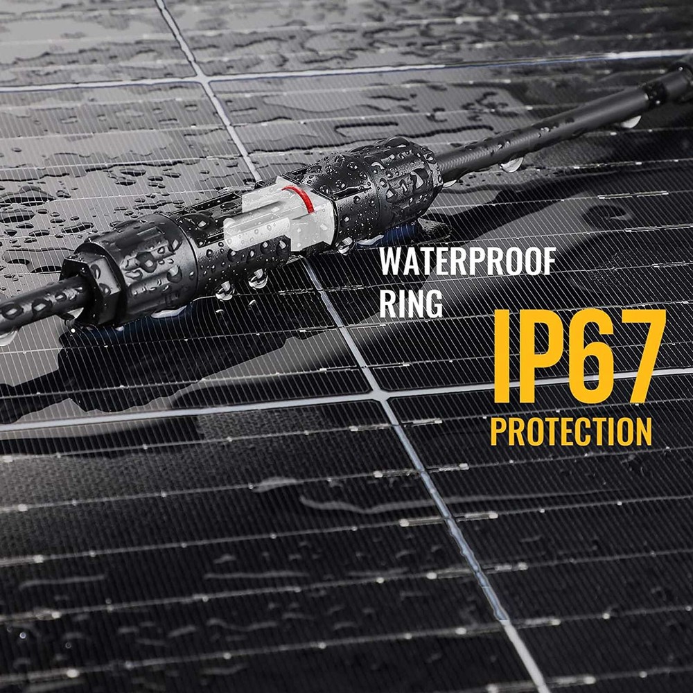 1 Pair Solar Panel Cable 1-3 Y Type Solar Panel Adapter Extension Cable IP67