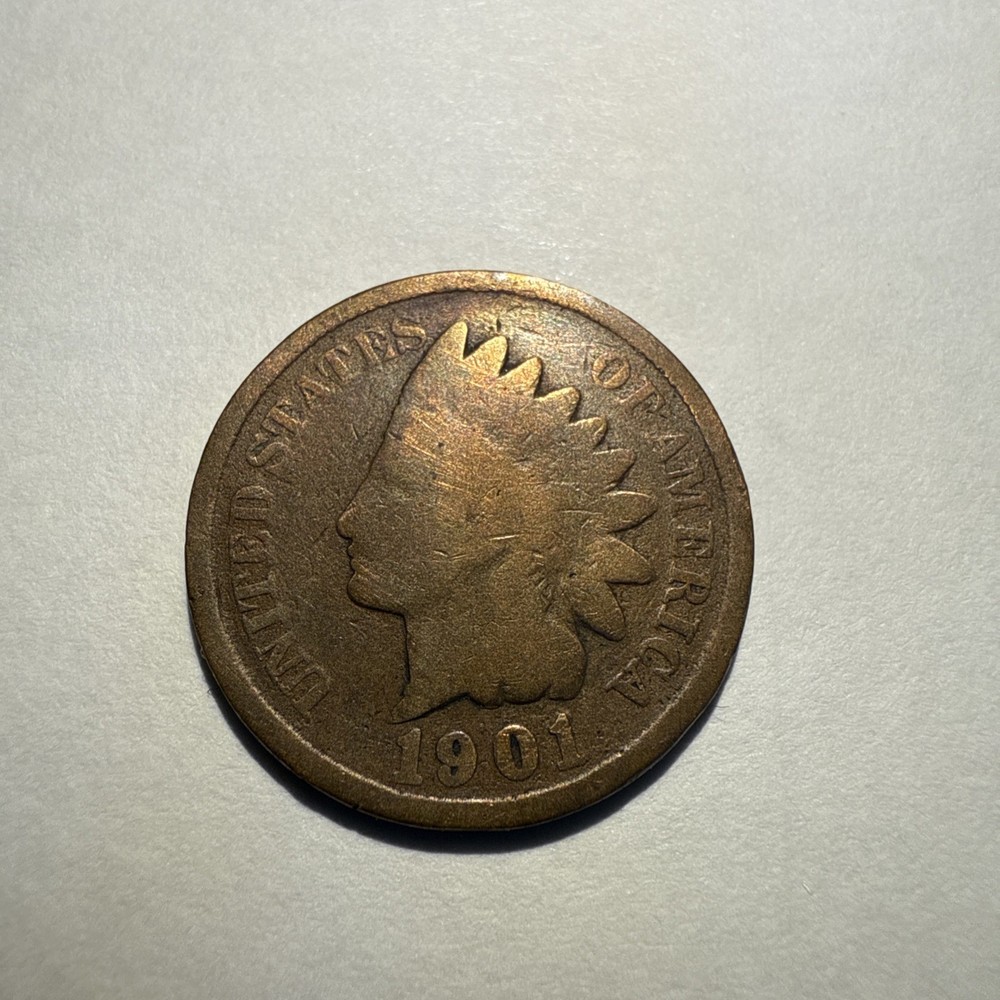 1901 Indian Head Cent Penny