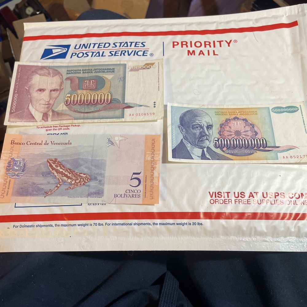 Three Different Countries Currency Bills
