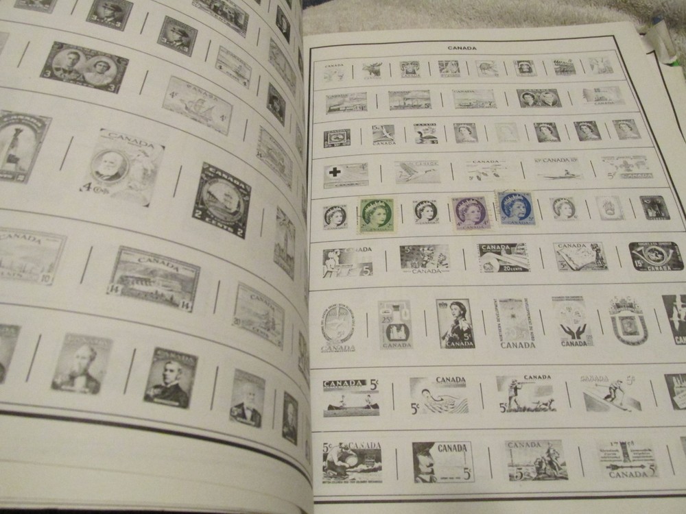 VINTAGE Planet Earth Worldwide Stamp Album Preowned wit FEW STAMPS