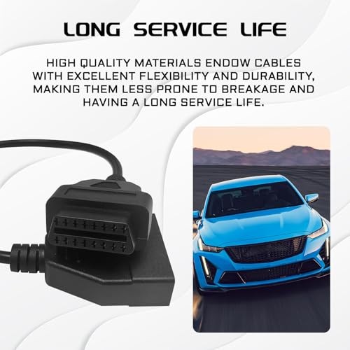 OBD1 Scanner, OBD1 to OBD2 GM Adapter, OBD 1 Scanner Cable Code Reader Black