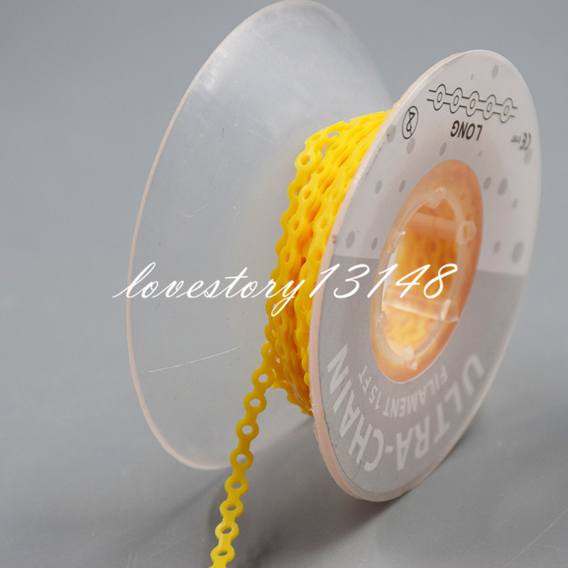 Dental Ortho Elastic Ultra Power Chain Rubber Braces Bands Long/Short/Continuous