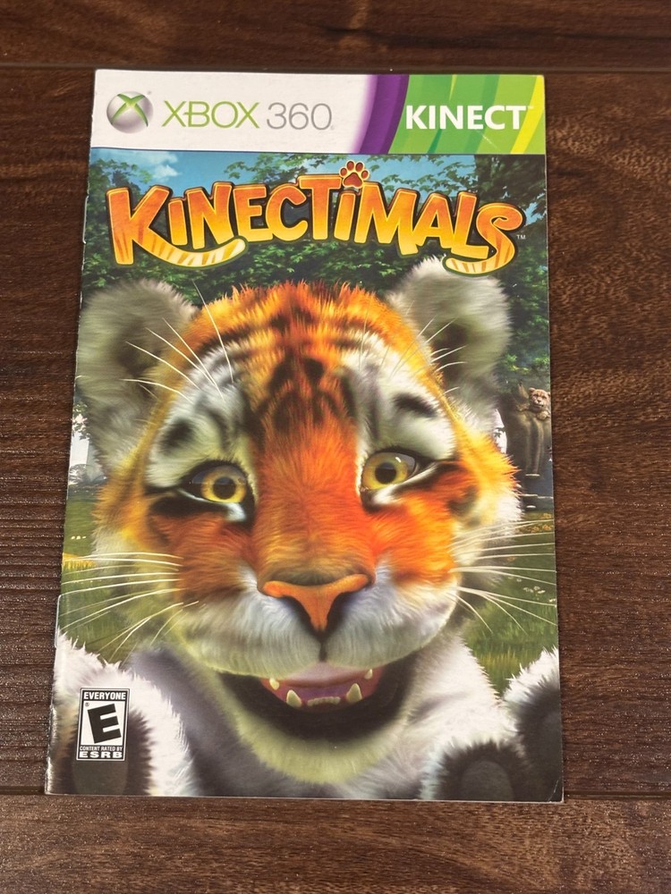 Kinectimals XBOX 360 Instruction Manual Only