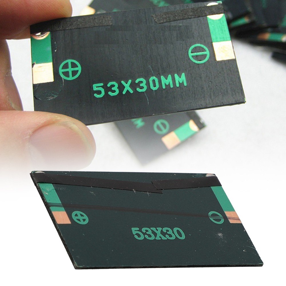 10 Pack Small Solar Panels 5V 30mA Efficient DIY Electronics Power Generation