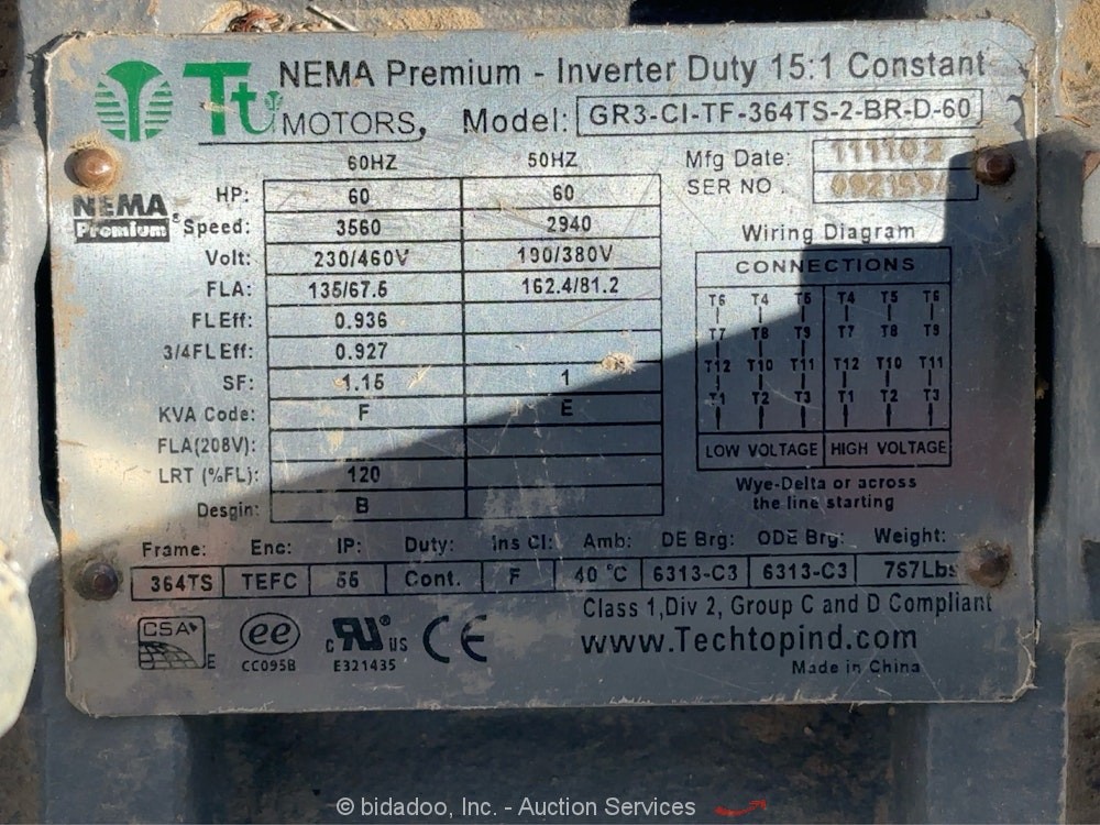2017 Meadows Mills Model 35 Grain Milling Grinder ABB Control Panel bidadoo