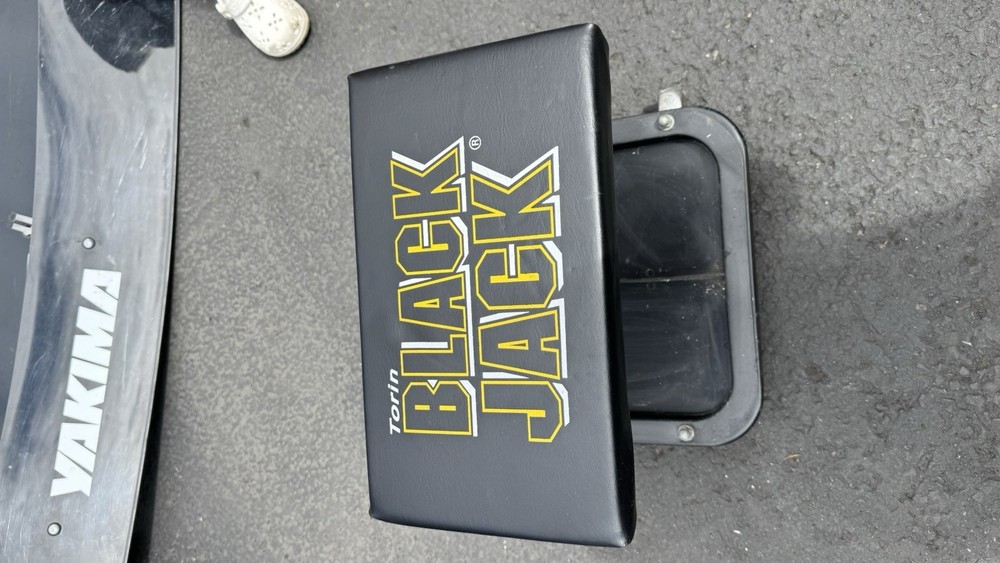 Torin Black Jack Rolling Mechanic Stool with Tool Tray