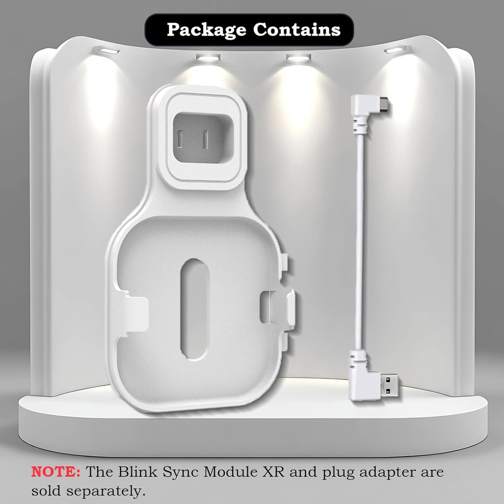 Outlet Wall Mount for Blink Sync Module XR, Space Saving Mounting Bracket Holde