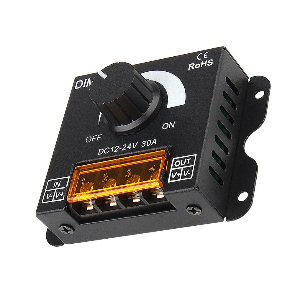 DC 12V-24V LED Dimmer Adjustable Brightness Switch For LED Light Strip