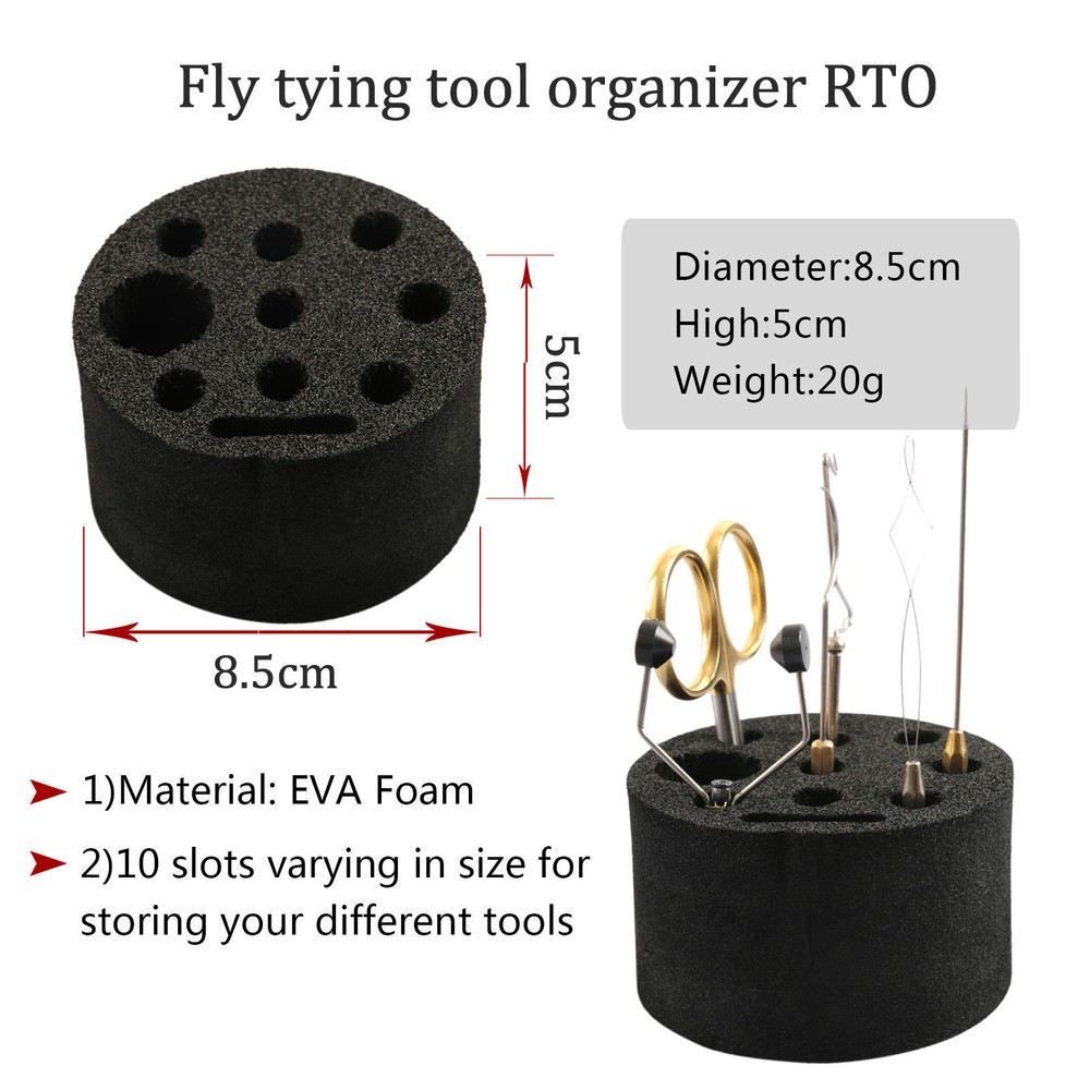 Maxcatch Fly Tying Tool Organizer/Station/Bar Tool Post Caddy Rotating DIY