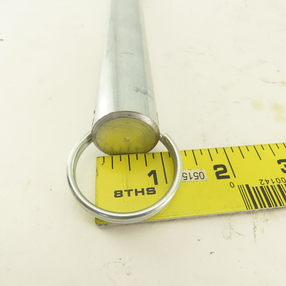 1" Ball Lock Hitch Pin Ring Grip No Shoulder 8"