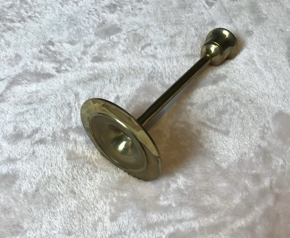 Vintage Solid Brass Elegant Gold Candlestick Holder Tabletop for Candlesticks 6”