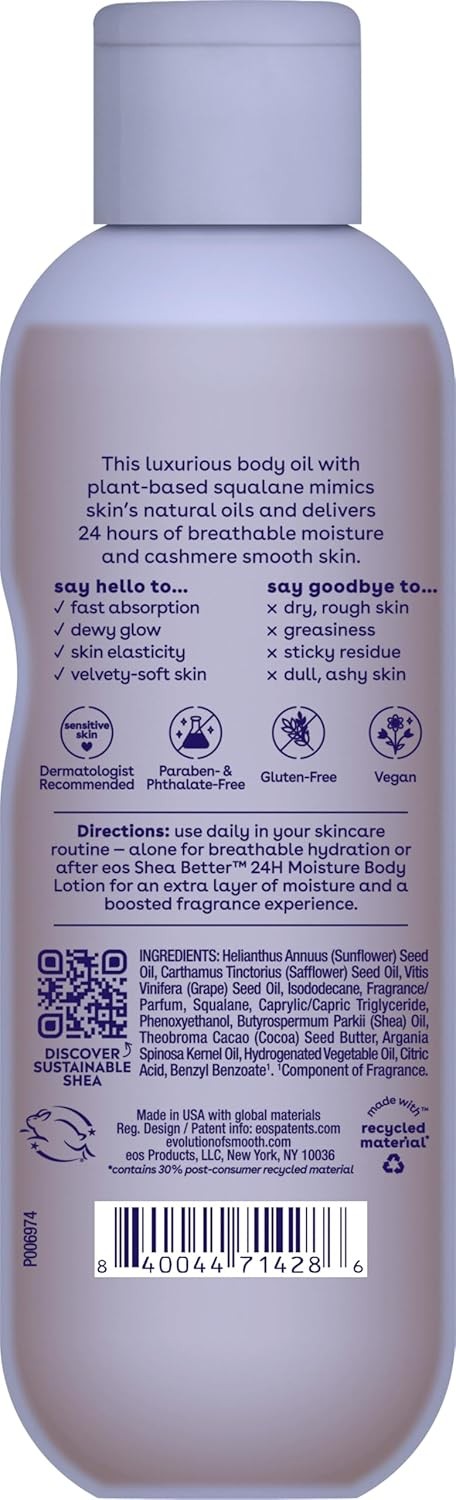 eos Cashmere Shave Oil Vanilla Cashmere 6 fl oz Soothing Moisturizing