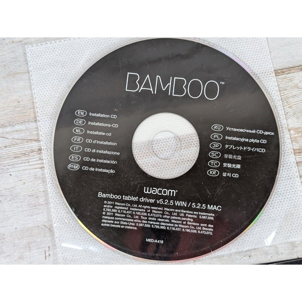 Wacom Bamboo Create Software Bundle Pen & Touch Disk