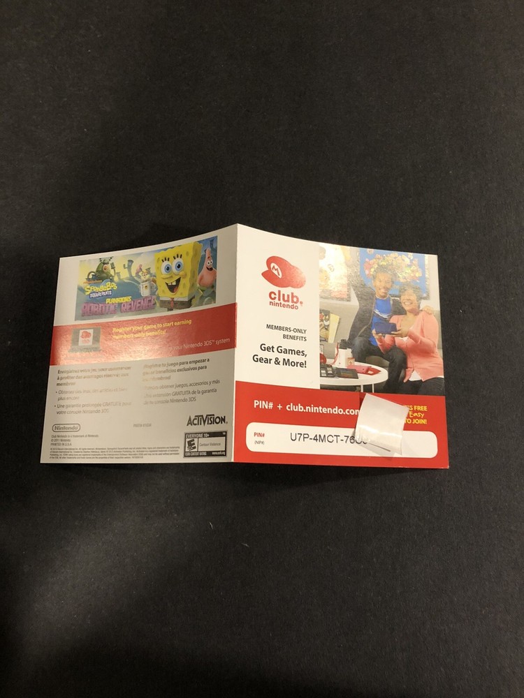 Spongebob 3ds Insert