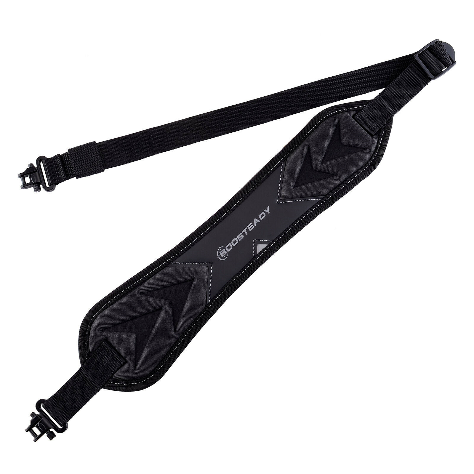 Black 2 Point Gun Sling with Shoulder Padding & Swivel Alloy Length Adjuster